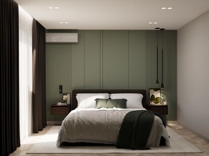 Фото № 5: Дизайн-проект трехкомнатной квартиры 98.77  м² Современный стиль для ЖК в г. Раменское