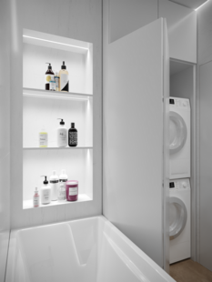 Фото № 6: Дизайн-проект двухкомнатной квартиры 41.8  м² Стиль Модернизм для ЖК Дефанс