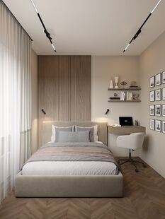 Фото № 5: Дизайн-проект трехкомнатной квартиры 51.2  м² Стиль Модернизм для город-парк переделкино ближнее