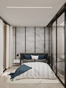 Фото № 6: Дизайн-проект двухкомнатной квартиры 70.4  м² Стиль Модернизм для ЖК Майские зори 2