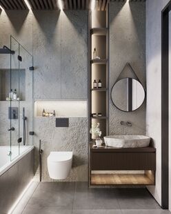 Фото № 2: Дизайн-проект двухкомнатной квартиры 37.71  м² Стиль Лофт для ЖК Символ