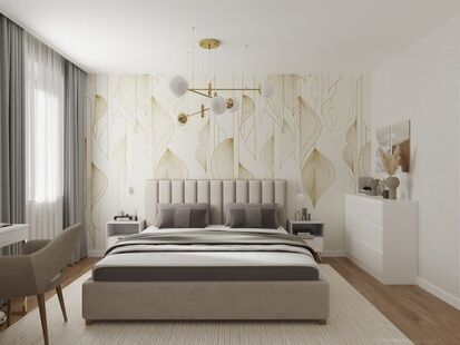 Фото № 1: Дизайн-проект трехкомнатной квартиры 84.86  м² Современный стиль для ЖК Наследие