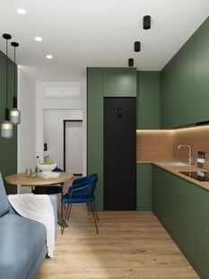 Фото № 5: Дизайн-проект трехкомнатной квартиры 84.86  м² Современный стиль для ЖК Наследие