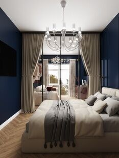 Фото № 2: Дизайн-проект двухкомнатной квартиры 70.4  м² Стиль Эклектика для ЖК Оникс