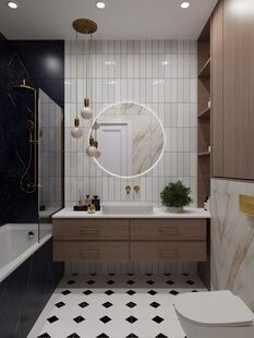 Фото № 3: Дизайн-проект двухкомнатной квартиры 70.4  м² Стиль Эклектика для ЖК Оникс