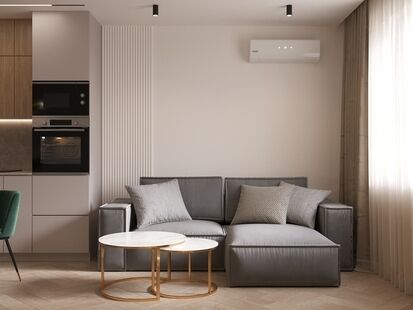 Фото № 6: Дизайн-проект трехкомнатной квартиры 72.11  м² Стиль Модернизм для ЖК Авангард