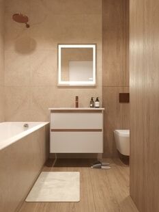 Фото № 4: Дизайн-проект трехкомнатной квартиры 72.11  м² Стиль Модернизм для ЖК Авангард