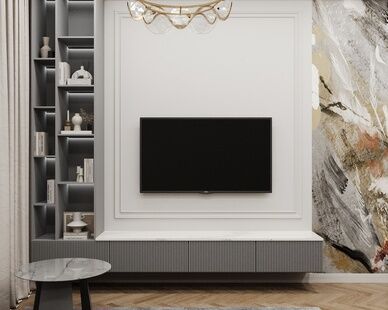 Фото № 3: Дизайн-проект четырехкомнатной квартиры 92.21  м² Стиль Модернизм для ЖК ILove