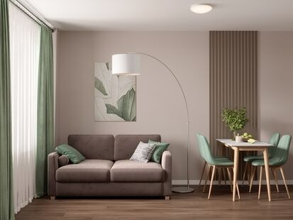 Фото № 1: Дизайн-проект квартиры-студии 22.6  м² Стиль Контемпорари для ЖК Перец