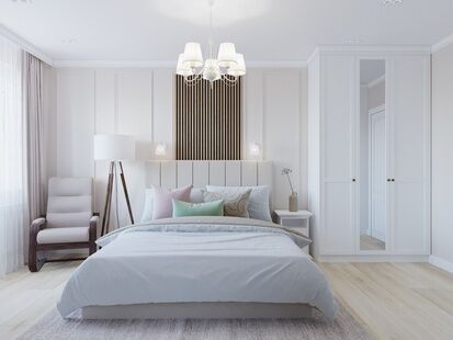 Фото № 3: Дизайн-проект трехкомнатной квартиры 60.7  м² Скандинавский стиль для ЖК в г. Одинцово