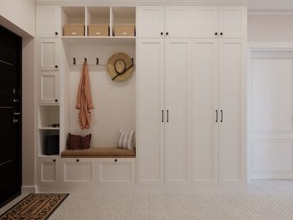 Фото № 4: Дизайн-проект трехкомнатной квартиры 60.7  м² Скандинавский стиль для ЖК в г. Одинцово