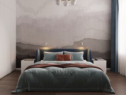 Фото № 5: Дизайн-проект трехкомнатной квартиры 77.15  м² Стиль Модернизм для ЖК Дивный сад