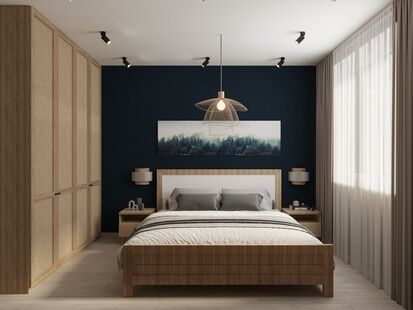 Фото № 2: Дизайн-проект двухкомнатной квартиры 57.71  м² Стиль Модернизм для ЖК Полины Осипенко 2к2