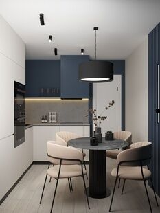 Фото № 6: Дизайн-проект двухкомнатной квартиры 57.71  м² Стиль Модернизм для ЖК Полины Осипенко 2к2