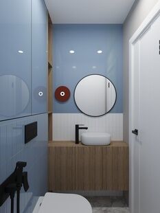 Фото № 5: Дизайн-проект двухкомнатной квартиры 57.71  м² Стиль Модернизм для ЖК Полины Осипенко 2к2