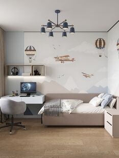 Фото № 6: Дизайн-проект четырехкомнатной квартиры 75.1  м² Стиль Модернизм для ЖК Серебрица