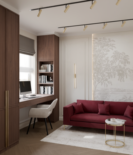 Фото № 4: Дизайн-проект четырехкомнатной квартиры 95.5  м² Современная классика для ЖК Фестиваль Парк