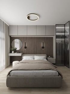 Фото № 3: Дизайн-проект трехкомнатной квартиры 58.2  м² Стиль Модернизм для ЖК Метрополия