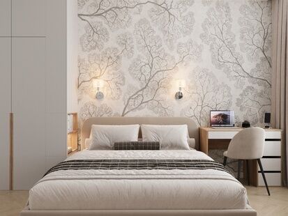 Фото № 2: Дизайн-проект трехкомнатной квартиры 64.74  м² Стиль Модернизм для ЖК Наука