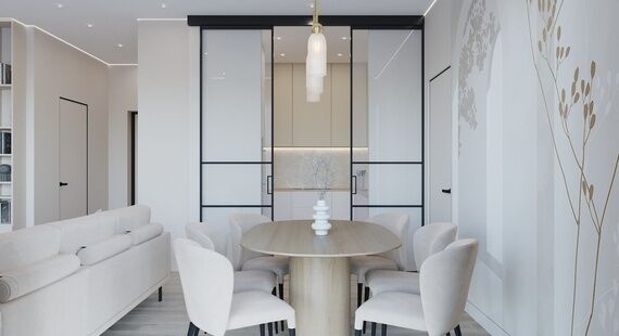 ЖК "Метрополия": готовый дизайн проект в стиле "Модернизм". Площадь 100.1 м² - фото №2