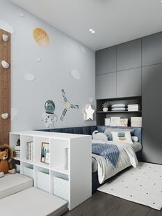 Фото № 3: Дизайн-проект трехкомнатной квартиры 79.13  м² Стиль Модернизм для ЖК в г. Мончегорск