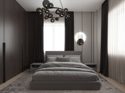 Фото № 4: Дизайн-проект дома/коттеджа 79.4  м² Стиль Модернизм для этажа частного дома в г. чехов