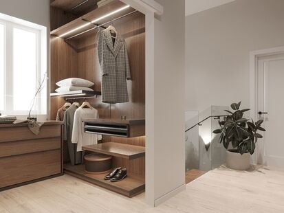 Фото № 1: Дизайн-проект дома/коттеджа 79.4  м² Стиль Модернизм для этажа частного дома в г. чехов