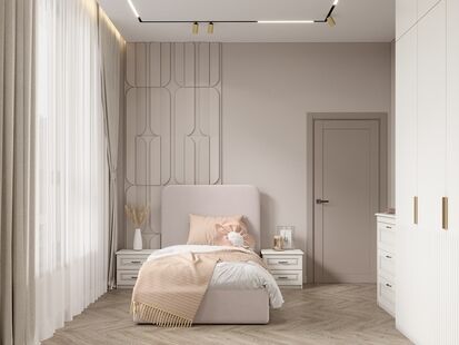 Фото № 3: Дизайн-проект четырехкомнатной квартиры 98.3  м² Стиль Модернизм для ЖК Foriver