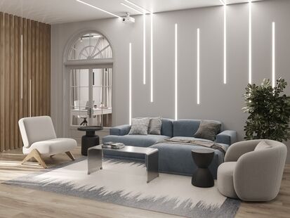 Фото № 1: Дизайн-проект дома/коттеджа 144.42  м² Современный стиль для этажа дома в г. нальчик