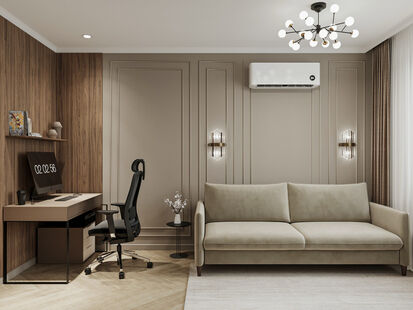 Фото № 2: Дизайн-проект четырехкомнатной квартиры 80.11  м² Стиль Модернизм для ЖК Лучи