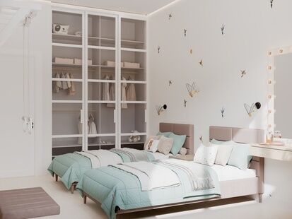 Фото № 1: Дизайн-проект трехкомнатной квартиры 60.9  м² Современный стиль для ЖК Скандинавия